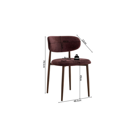 Chaise NOVA en tissu