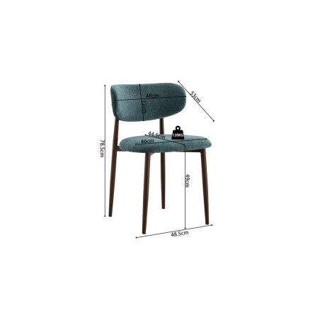 Chaise NOVA en tissu