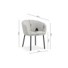 Chaise SAHARA en tissu