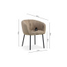 Chaise SAHARA en tissu