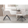 Chaise pivotante GRENADINE en tissu