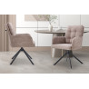 Chaise pivotante GRENADINE en tissu