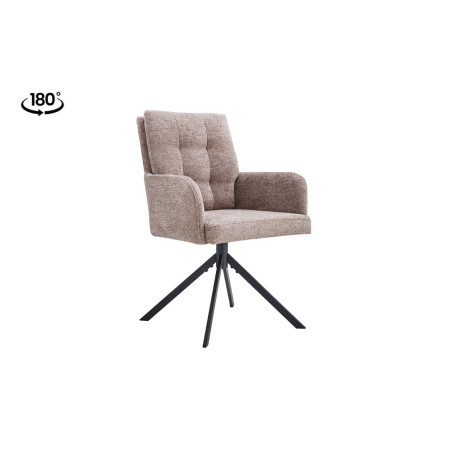 Chaise pivotante GRENADINE en tissu