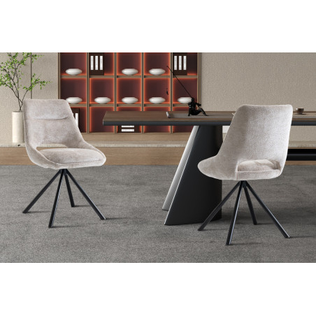 Chaise DOMINO en tissu