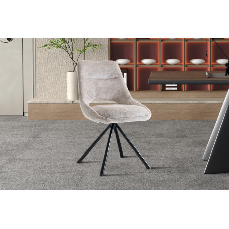 Chaise DOMINO en tissu