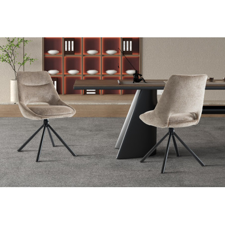 Chaise DOMINO en tissu