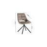 Chaise DOMINO en tissu