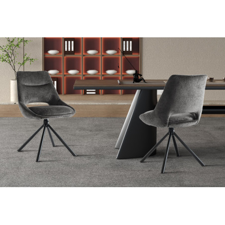 Chaise DOMINO en tissu