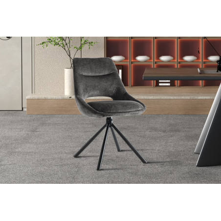 Chaise DOMINO en tissu