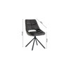 Chaise DOMINO en tissu
