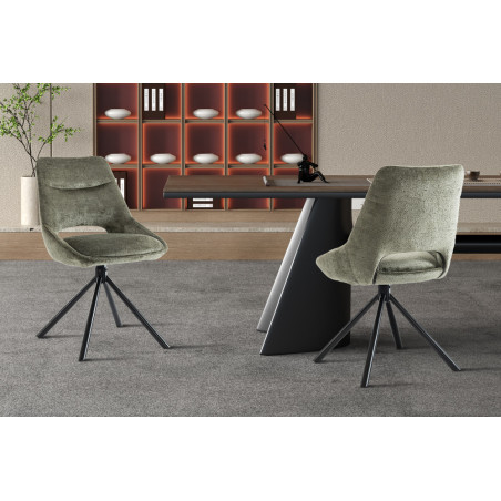 Chaise DOMINO en tissu