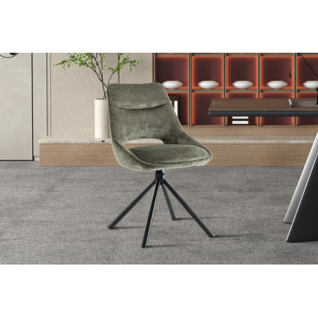 Chaise DOMINO en tissu