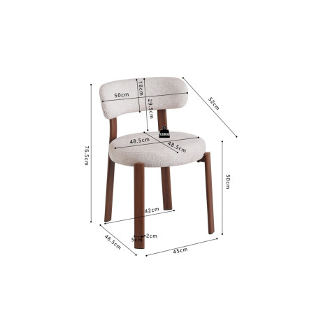 Chaise JULEP en tissu