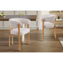 Chaise avec accoudoirs JULEP en tissu