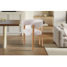 Chaise avec accoudoirs JULEP en tissu