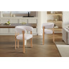 Chaise avec accoudoirs JULEP en tissu