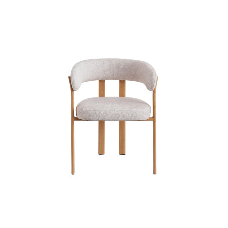 Chaise avec accoudoirs JULEP en tissu