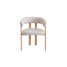 Chaise avec accoudoirs JULEP en tissu