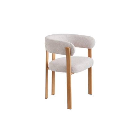 Chaise avec accoudoirs JULEP en tissu