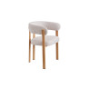 Chaise avec accoudoirs JULEP en tissu