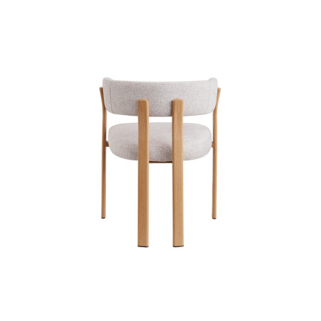 Chaise avec accoudoirs JULEP en tissu