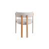 Chaise avec accoudoirs JULEP en tissu