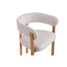 Chaise avec accoudoirs JULEP en tissu