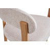 Chaise avec accoudoirs JULEP en tissu