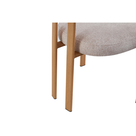 Chaise avec accoudoirs JULEP en tissu