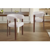Chaise avec accoudoirs JULEP en tissu