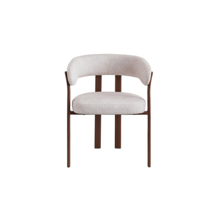 Chaise avec accoudoirs JULEP en tissu