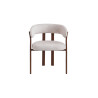 Chaise avec accoudoirs JULEP en tissu