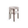 Chaise avec accoudoirs JULEP en tissu