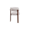 Chaise avec accoudoirs JULEP en tissu