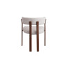 Chaise avec accoudoirs JULEP en tissu