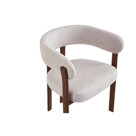 Chaise avec accoudoirs JULEP en tissu