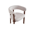 Chaise avec accoudoirs JULEP en tissu