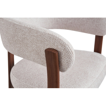 Chaise avec accoudoirs JULEP en tissu