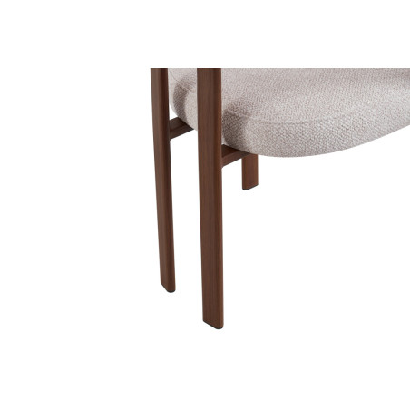 Chaise avec accoudoirs JULEP en tissu