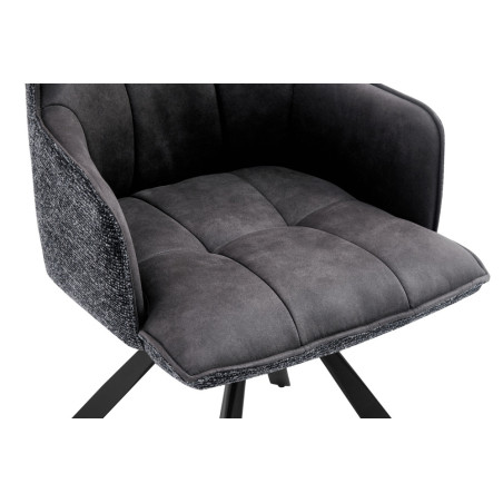 Chaise pivotante SOLSTICE en tissu