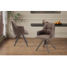 Chaise pivotante SOLSTICE en tissu