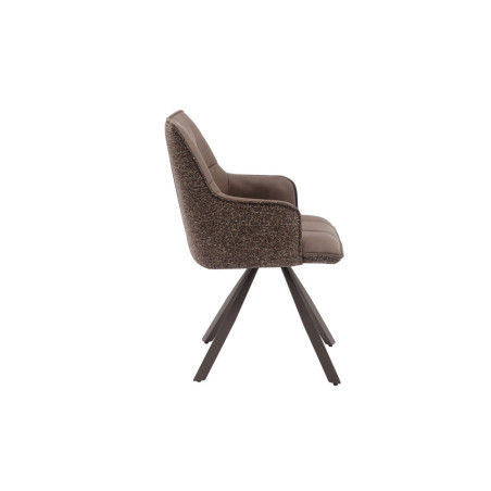 Chaise pivotante SOLSTICE en tissu