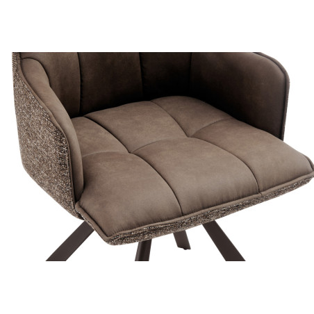 Chaise pivotante SOLSTICE en tissu