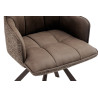 Chaise pivotante SOLSTICE en tissu