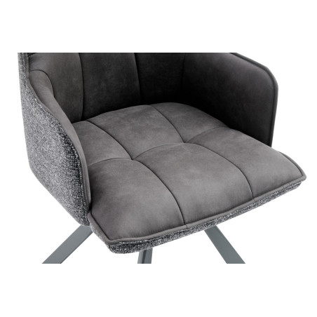 Chaise pivotante SOLSTICE en tissu