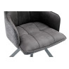 Chaise pivotante SOLSTICE en tissu