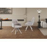 Chaise pivotante SOLSTICE en tissu