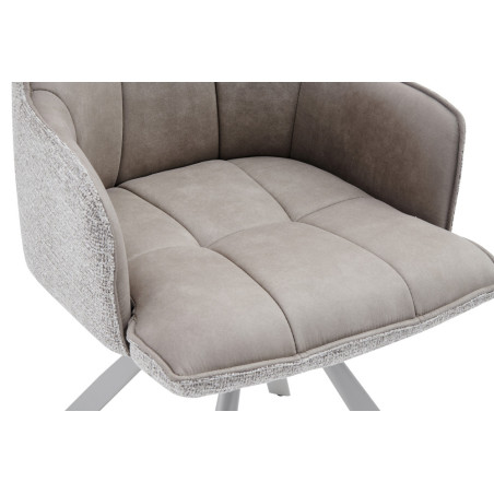Chaise pivotante SOLSTICE en tissu