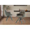 Chaise pivotante SOLSTICE en tissu