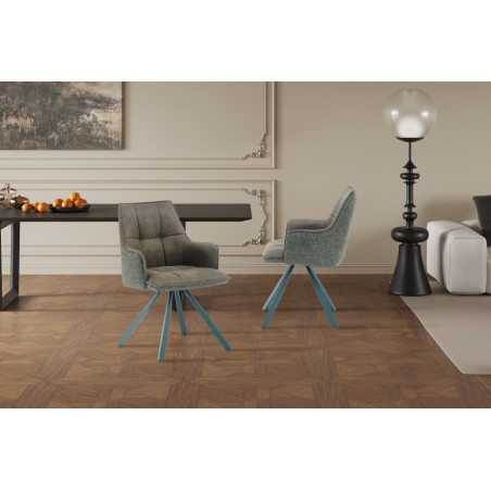Chaise pivotante SOLSTICE en tissu